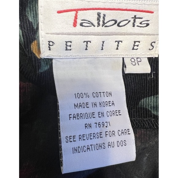 Vintage Talbots Floral Buttoned Long Sleeve Dress Sz 8P - Picture 5 of 6